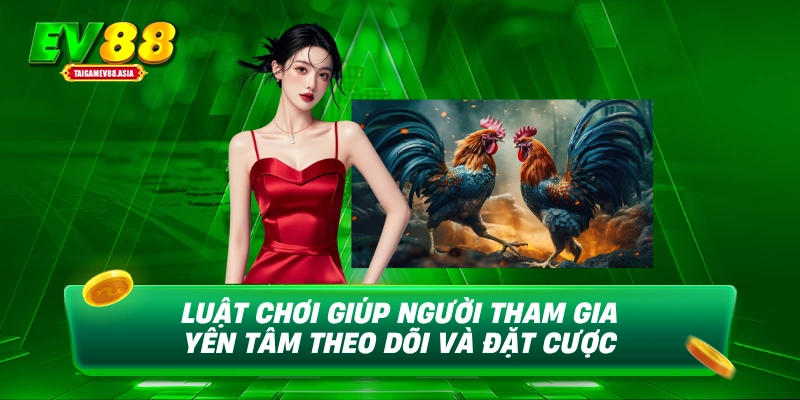 Luật chơi giúp người tham gia yên tâm theo dõi và đặt cược
